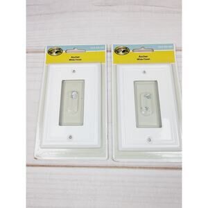 2 Hampton Bay - Ascher Steel Wall Plates - White 1003 404 693 NEW